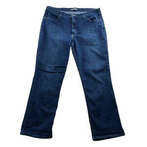 Riders By Lee Womens Jeans Size 18 Relax Fit Straight Leg Blue Denim Medium Wash